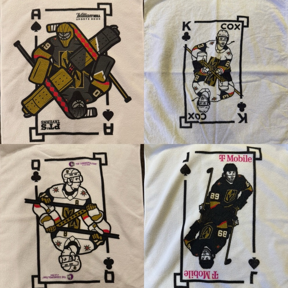 Golden Knights Battle / Rally Towels (Set of 4)